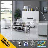 Liansheng S823 modern white leather office sofa set cheap boss office sofa