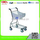 High Quality Metal Supermarket 4 wheels shopping trolley