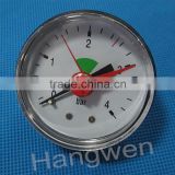 50mm axial manometer (pressure gauge) with double pointer