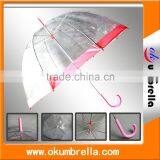 Hot Sale Transparent Straight Umbrella,POE PVC Clear Umbrella thumbnail-3
