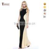 Plain Dye Slim Fit Elegant I Shape off Shoulder Long Evening Dress thumbnail-1
