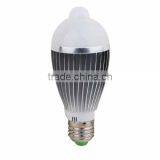 7W E27 B22 E14 Body Infrared Motion LED Sensor Light
