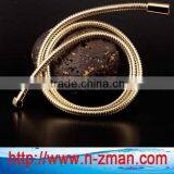 Gold Flexible Hose,Double Locked Gold Shower Hose,Stainless Steel Gold Hose