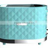 Newest Hot Sale High Quality High End Diamond Design 1000W 2 Slice Wide Slot Toaster thumbnail-4