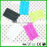 Smart Phone Wallet Sticky Silicone Mobile Card Holder With Slap Stand thumbnail-5
