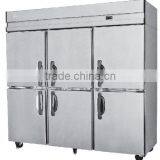 Economy Upright Freezers Electric Refrigeration 6 Door 1500Lts