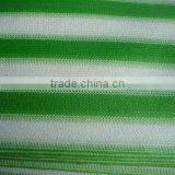 HDPE Balcony Shade Net With Color Strip For Courtyard , Garden