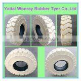 600-9 White Color Rubber Non-marking Solid Tire Made in China thumbnail-1