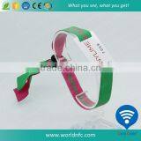 Adjustable NTAG216 Chip RFID Fabric Wristbands thumbnail-1