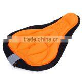 Bike Seat Cover 3D Memory Sponge Saddle Anti-slip Air-permeable Pad Cycling Cushion With Reflective Stripe Bicycle Accessories thumbnail-2