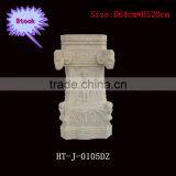 Yellow Marble Pedestal With Carving thumbnail-1
