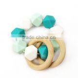 Wooden Teether Silicone Teether Sensory Toy thumbnail-1