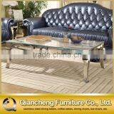 High Quality Stainless Steel Marble Top Coffee Table 817-1# thumbnail-4