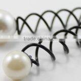 Personalized Hairpin Black Hair Stick Vintage Pearl Spiral Hairpin thumbnail-2