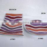 Cast Aluminum Bowl and Trays With Enamel, Also Available in Food Safe Enamel and Metal