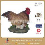 11 Inch Resin Craft Home Decoration Lifelike Hen Sculpture Animal Statue thumbnail-3