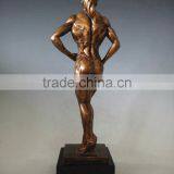 Custom Antique Bronze Bodybuilding Championship Trophies thumbnail-3