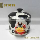 Cow design vinegar jar
