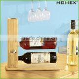 Nautral Bamboo Wine Rack Storage Stand Homex-BSCI