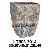 East Asia Cylinder Simple Well Design Ancient Rust Planter For Manufacturer thumbnail-1