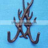 Home Decoration, Cast Iron Antlers Hooks thumbnail-1