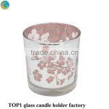 Oil Burner Unique Crystal Glass Clear Candlestick