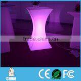 Battery Rechargeable power luxury led bar table for events