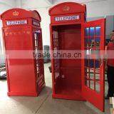 2014 Metal Public Wall Mirror Red London Antique Telephone Booth Decoration for Sale thumbnail-6
