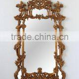 Hand Carved Gold and Black Half Round Marble Altar Table thumbnail-5