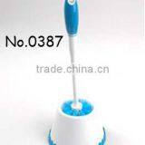 New Design Toilet Brush Plastic Cleaning Brush Sets With Holder thumbnail-1