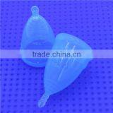 Collapsible S and l Size Food Grade Reusable Silicone Cups for Menstrual Cycle thumbnail-4