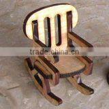 Miniature Fairy Garden Wooden Chair thumbnail-1