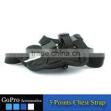 2016 New Wholesale Cheap Gopros Shoulder Strap 3 Point Chest Strap for Sports Camera Accessory thumbnail-3