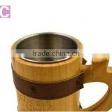 Customized Wooden Beer Cup With Stainless Steel thumbnail-2