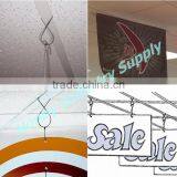 Hanging Suspended Banner Figure 8 Ceilling Grid Hook thumbnail-5