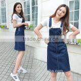 2016 Hot Sale Women Suspender Skirt Women Jean Skirt Denim Skirt thumbnail-1