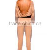 Lady Khaki Beige Banded High Waisted Skinny Pants thumbnail-5