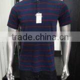 Mens Henley Neck Striped T-Shirt thumbnail-2