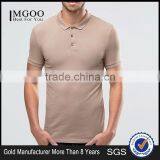 MGOO New Design Cheap Price Summer 180g 100% Cotton Short Sleeve Mens POLO Shirt thumbnail-1