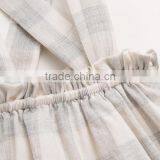 Lovely Child Girl Dresses Plaid Suspender Skirt Cotton Skirt Side Pockets Dress thumbnail-4