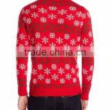 Men Red Sweater Brown Mouse Pattern Funny Christmas Sweater thumbnail-2