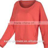 Autumn Winter 2014 Casual Crew Neck Pullover Plain Sweatshirt Women Sweatshirt thumbnail-1