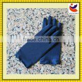 Factory Sale Environmental Protection Material Dark Blue Color Brief Paragraph Ladies Party Gloves thumbnail-1