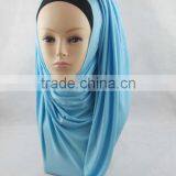 Muslim Lengthened Curling Scarf Korea Sweater Scarf Arabic Pure Color Scarf thumbnail-3