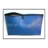 Eco - friendly 0.1 Thickness PVC  Zipper Bank Bags With Strong Throat Hit
