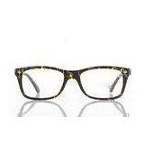Cellulose Propionate Retro Eyeglass Frames For Mens In Fashion , Black Rectangular Shaped thumbnail-1