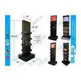 Glossy Lamination Black Cardboard Display Stands With 8 Shelves , Double Sided thumbnail-1