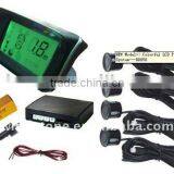 Wireless Reversing System Colorful LCD Display Parking Sensor w/ 4 Sensors