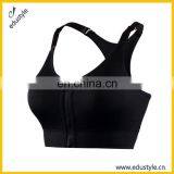 Wholesale Sports Bra Tops,Women Yoga Bra With Zipper thumbnail-3