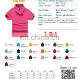 Custom Logo Design Screen Printing Embroidery Economical Blank Men and ladies Polo Shirt